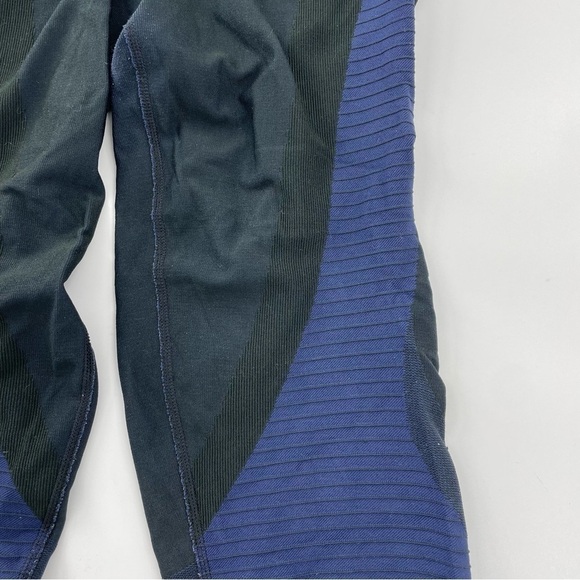 Women's Nike Zoned Sculpt Capri Leggings Two‎ Tone Navy Blue - Picture 5 of 12